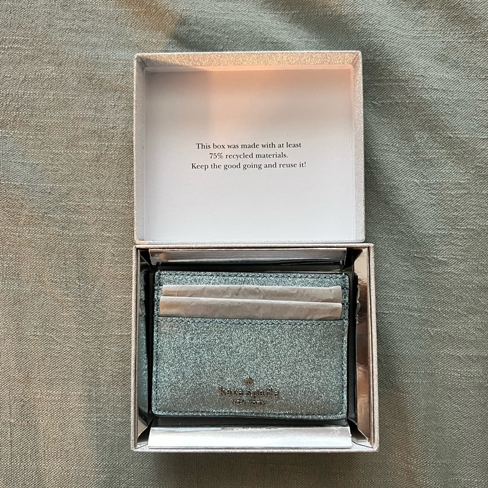 Kate Spade Glitter Small Slim Cardholder